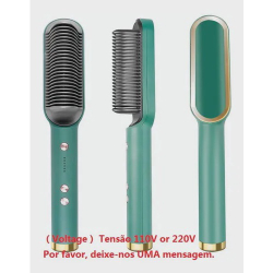 Escova Alisadora De Cabelo Pente Cerâmica Profissional 2 Em1 Menor preço em Escova Alisadora De Cabelo Pente Cerâmica Profissional 2 Em1