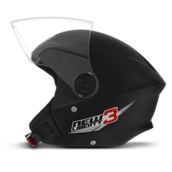 Capacete Moto Aberto New Liberty 3 Protork Preto Fosco 60 Menor preço em Capacete Moto Aberto New Liberty 3 Protork Preto Fosco 60
