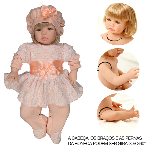 Boneca Bebe Reborn Laura Baby Rafael na Americanas Empresas