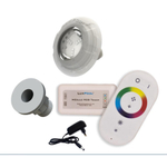Kit Led Piscina + Controle + 1 Led Rgb + Fonte + Nicho Fibra