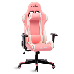 Cadeira Gamer Rosa e Branco Healer Strike Reclinável Giratória Menor preço em Cadeira Gamer Rosa e Branco Healer Strike Reclinável Giratória