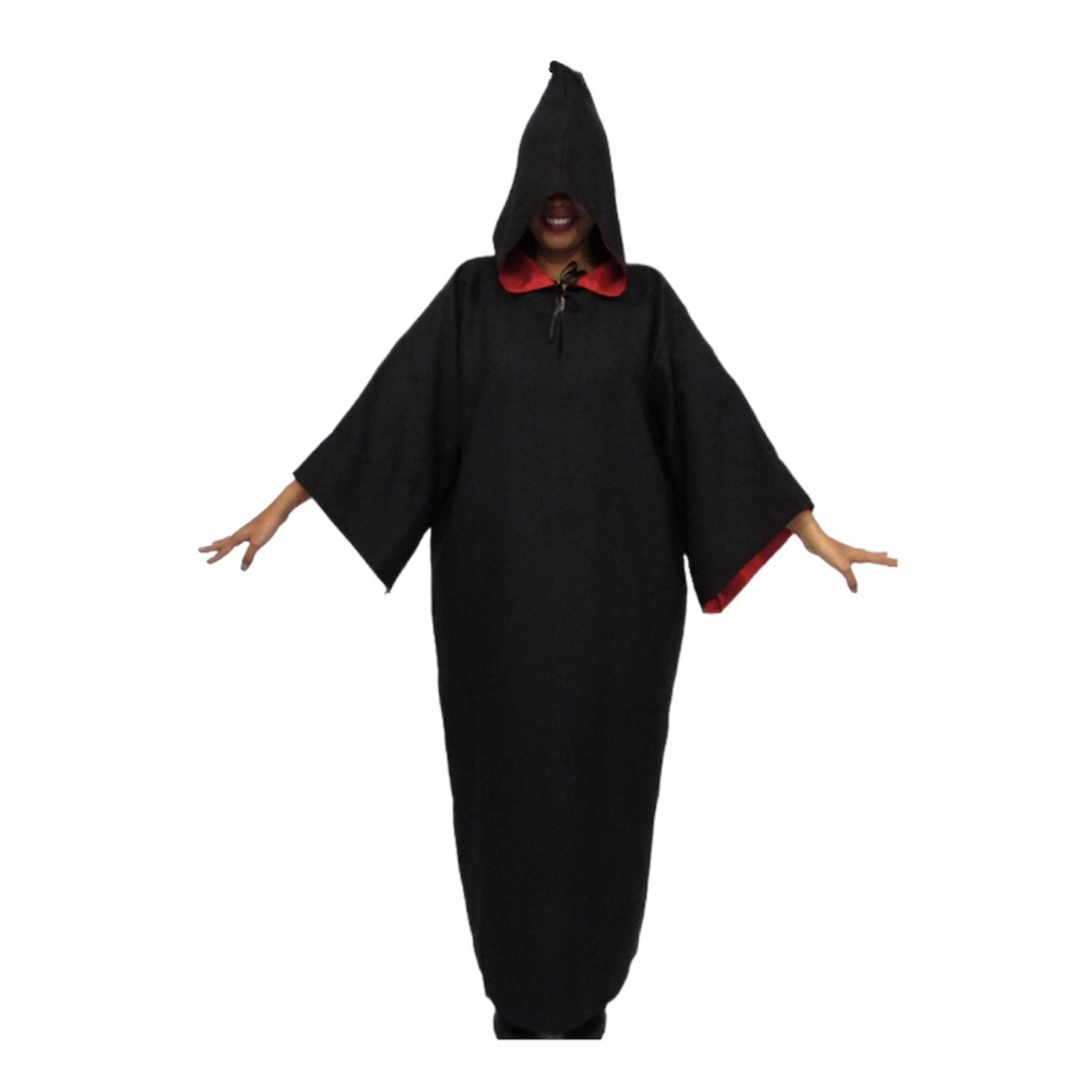 Fantasia de Halloween Morte Adulto Masculino Com Capuz e Máscara em  Promoção na Americanas