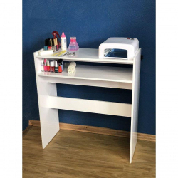 Mesa Manicure p/ Estufa Branco Salão de Beleza Esmaltes Menor preço em Mesa Manicure p/ Estufa Branco Salão de Beleza Esmaltes
