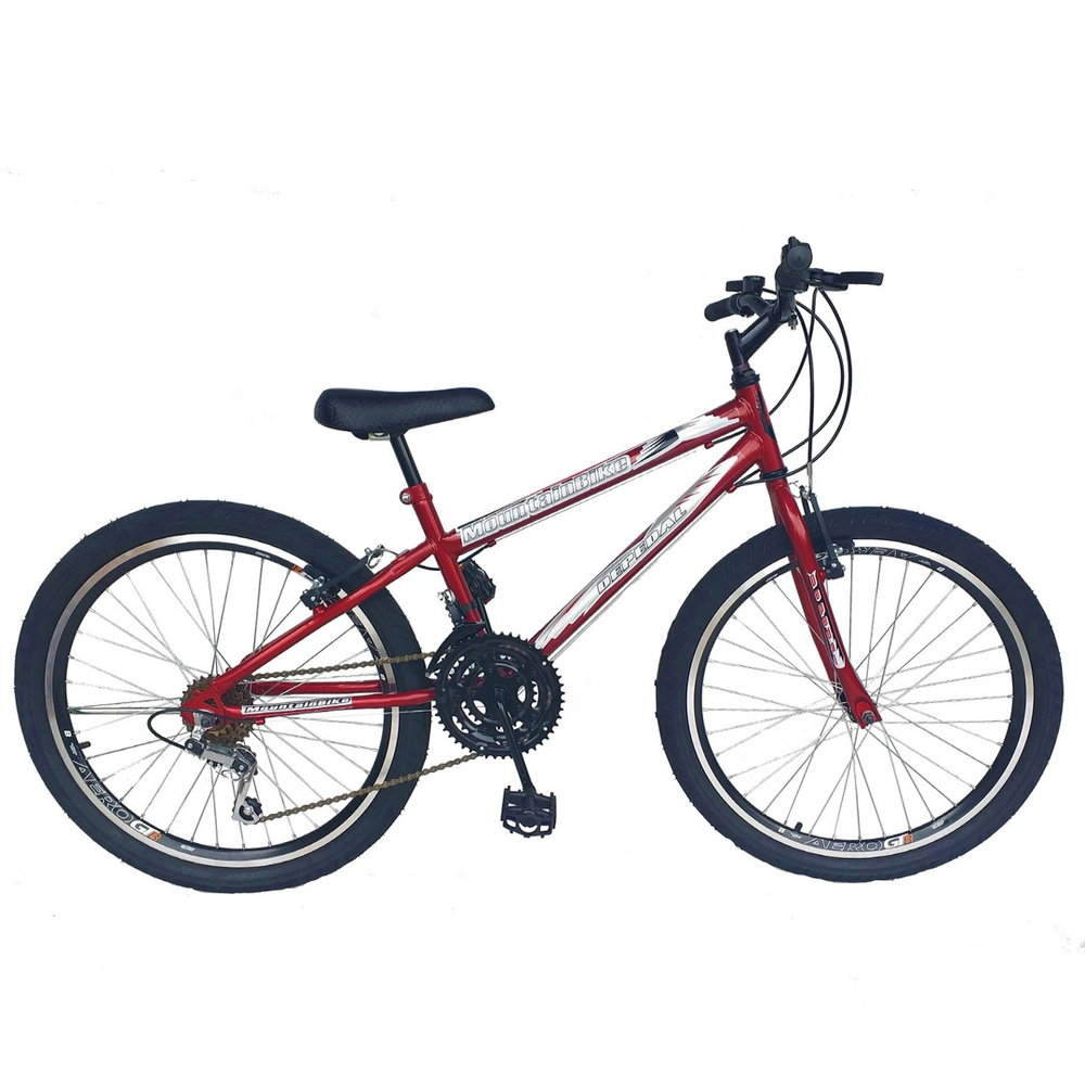 BICICLETA MOUNTAIN BIKE ARO 26 UNISSEX - VERMELHA