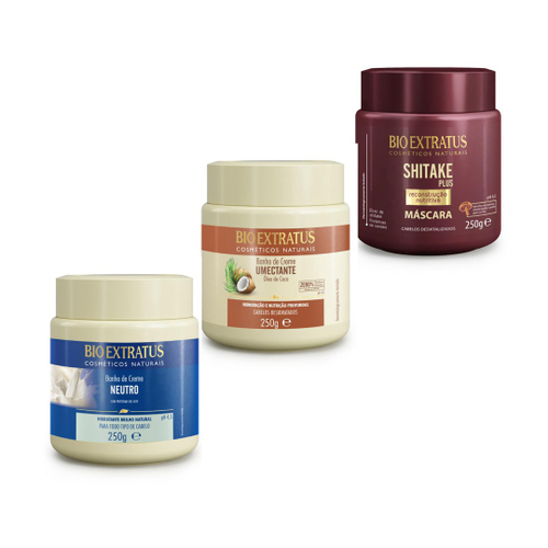 Kit Máscara Força Com Pimenta + Shitake Plus 1kg Bio Extratus em Promoção  na Americanas