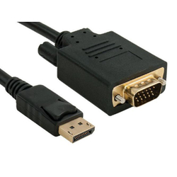 Cabo Displayport Macho X Vga Macho 1.80 Mts Menor preço em Cabo Displayport Macho X Vga Macho 1.80 Mts