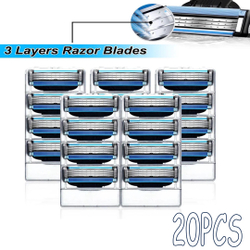 4PCS/20PCS para Gillette Mach 3 Lâmina de Barbear Cabeça substituível é boa?