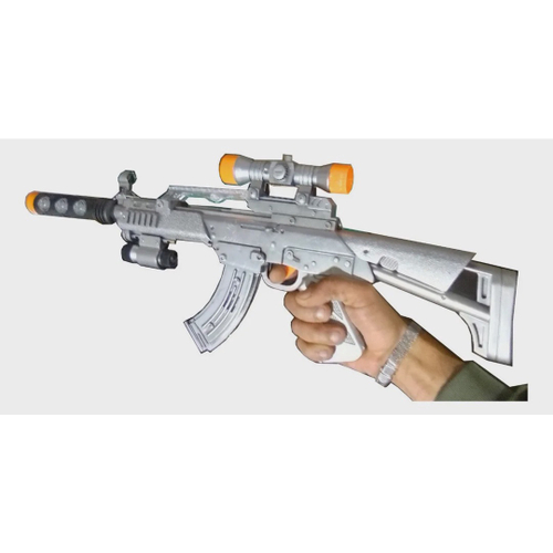 Rifle Brinquedo Precisão Sniper Mira A Lazer Nerf Luzes Som em