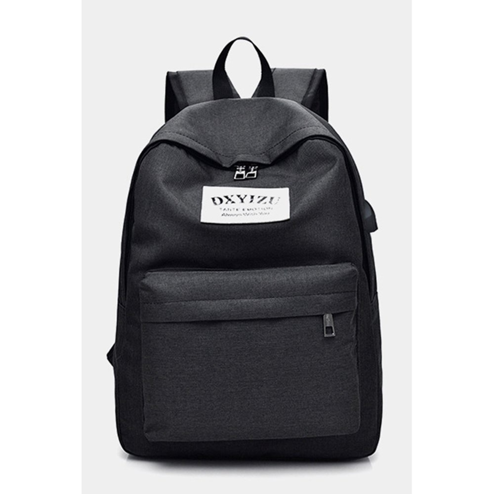 simple black school bolsa