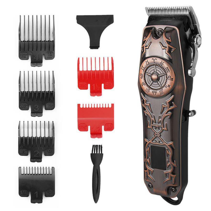 M Quina Cortar Cabelo Clipper Profissional Lcd Kemei Em Promo O