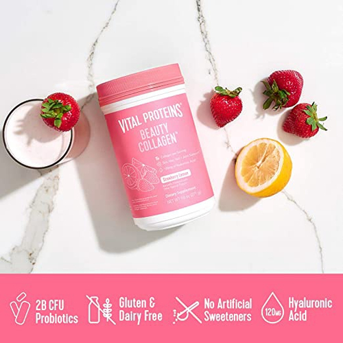Vital Proteins Beauty Suplemento Em Po De Peptideos De Colageno Para Mulheres 120mg De Acido Hialuronico 15g De Colageno Por Porcao Melhora A Elasticidade E Hidratacao Importado Em Promocao Ofertas Na