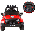 Brinquedo Jipe Elétrico 4x4 12v Vermelho Controle Remoto