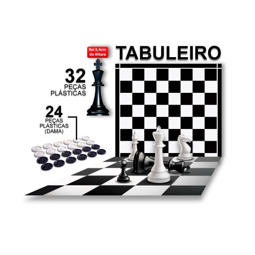 Jogo de Tabuleiro Xadrez Para Iniciantes 32 Peças em Promoção na Americanas