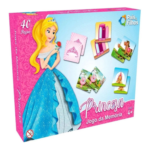 Jogo da Memória Infantil C/ 27 Pares Barbie Grow 04171