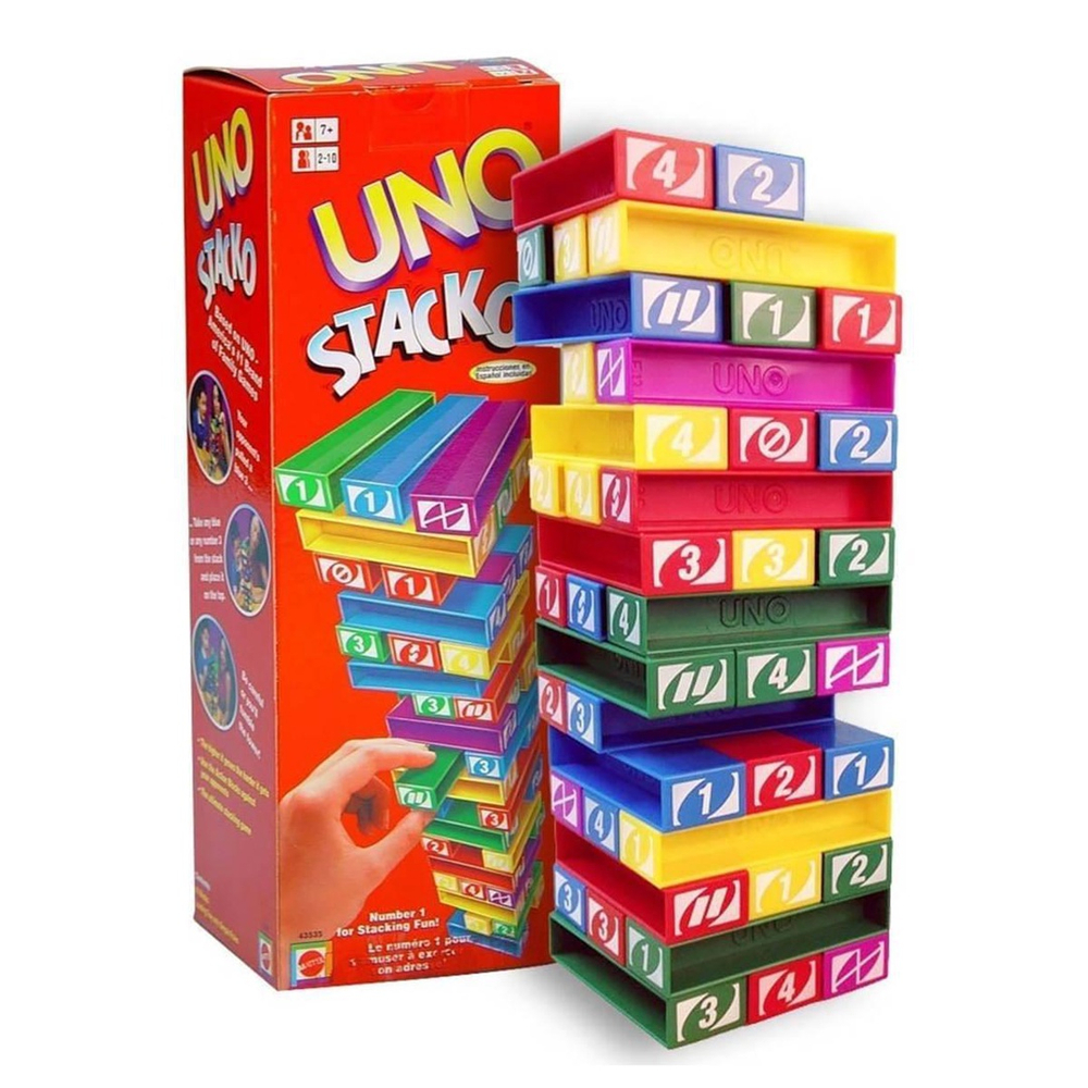 Jogo Uno Stacko - Torre de Empilhar - 43535 - Mattel - Real Brinquedos