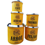 Conjunto De Mantimento Para Cozinha - 5 Peças - Alumínio