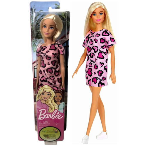 Boneca Barbie Fashion And Beauty Loira Vestido Roxo - Mattel - A