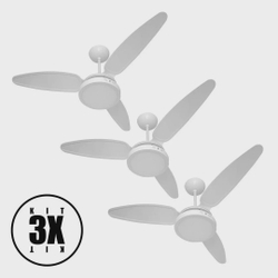 Ventilador De Teto Wind Light Silent Plafon Led 18w Ponente Kit 03 unidades é boa?