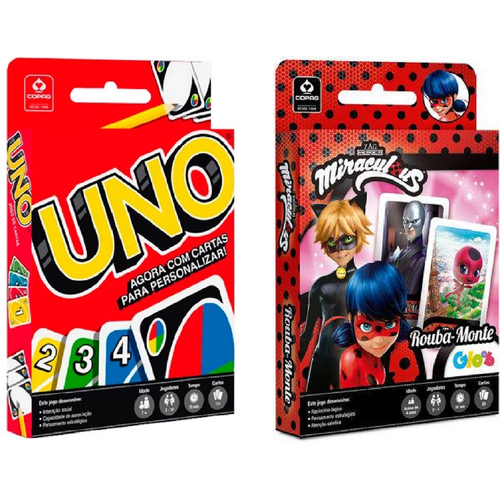 Jogo De Cartas Uno Original Baralho Com Cartas Customizáveis Mattel na  Americanas Empresas