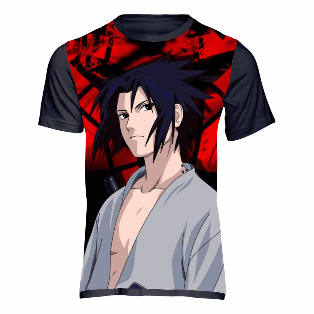 Camiseta Sasuke Uchiha Narut Mangá Desenho Anime Otaku 960