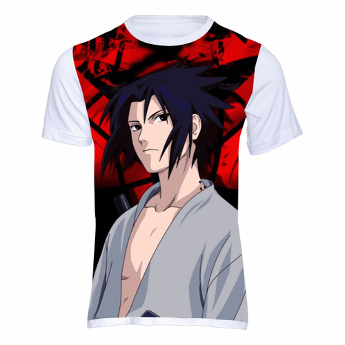 Camiseta Camisa Desenho Sasuke Uchiha Naruto Série Ninja 16 em