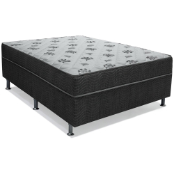 Cama Box Conjugado Union Ortobom Spring com Molas Nanolastic Casal Cinza 138x188x43 Menor preço em Cama Box Conjugado Union Ortobom Spring com Molas Nanolastic Casal Cinza 138x188x43