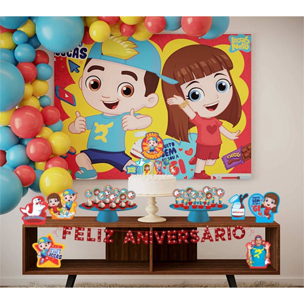 7x5ft personalizado luccas neto feliz aniversário personalizado foto pano  de fundo vinil 220cm x 150cm - AliExpress