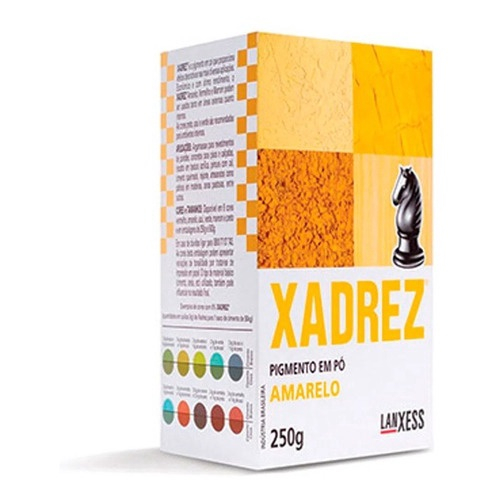 Pigmento Pó Xadrez 500g Amarelo - Construmarques