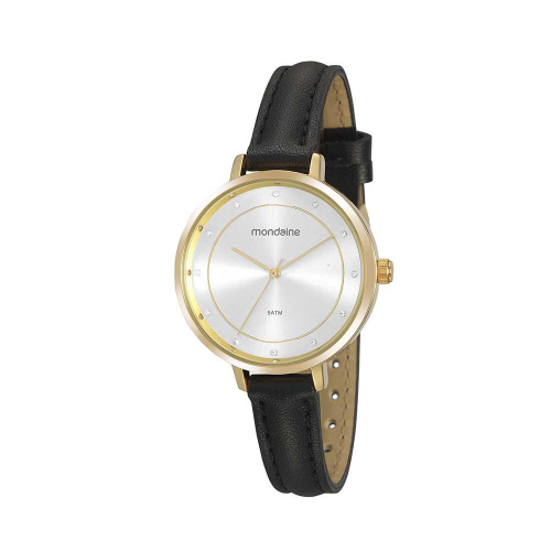 relógio feminino mondaine preto