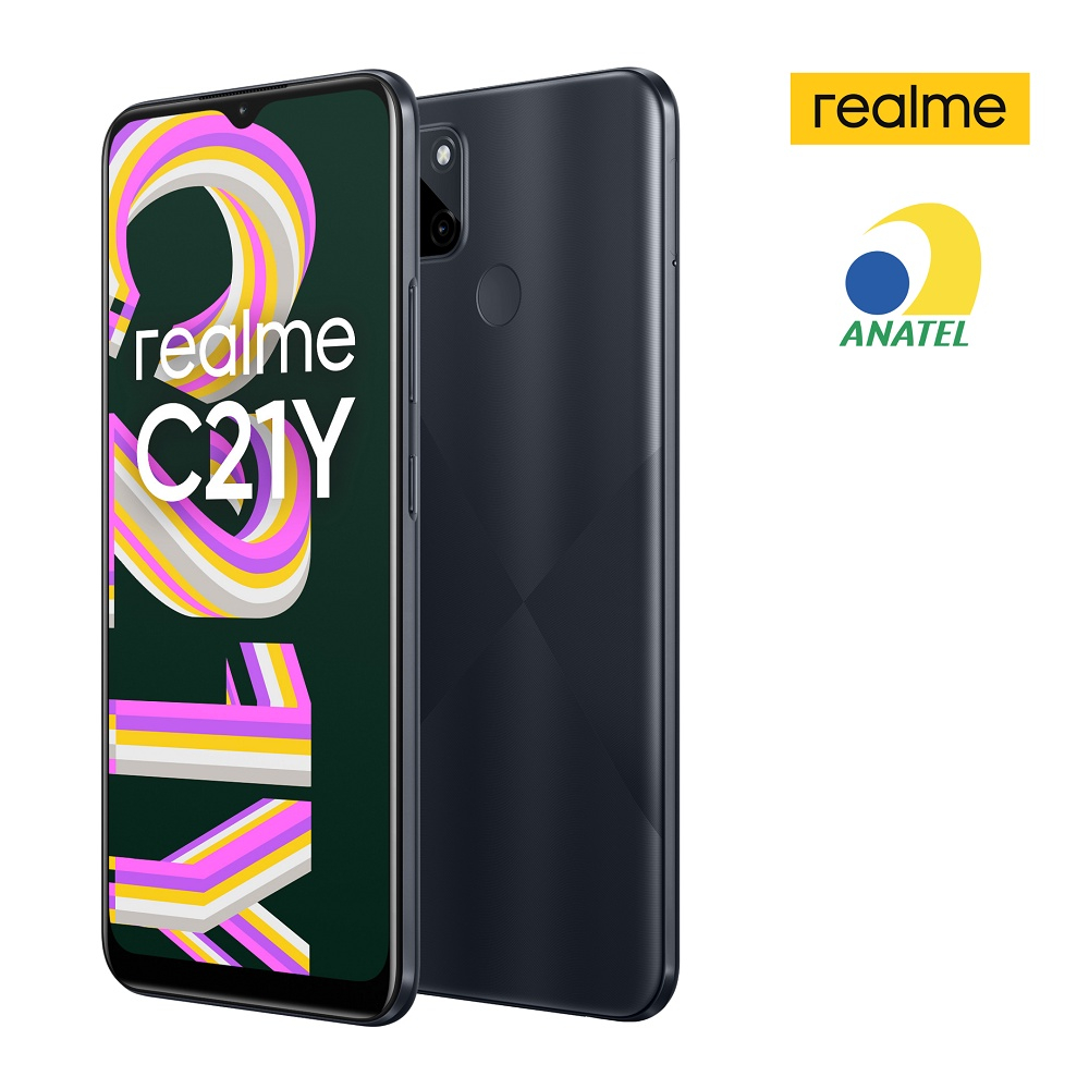 Smartphone realme C21Y 32GB Tela 6.5'' nfc 4GB ram Preto em Promoção ...