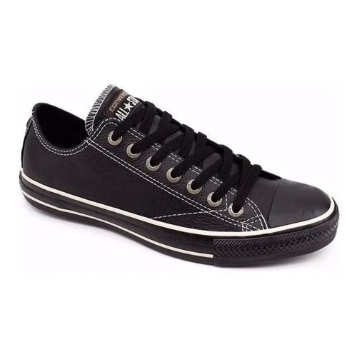 Tenis All Star Couro Preto Converse