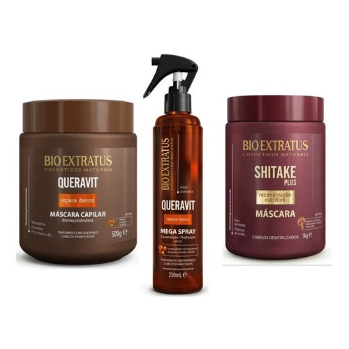 Kit Bio Extratus Shitake Plus Reconstrução Capilar 4-Produtos em Promoção  na Americanas