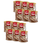 Kit 12 Latas Canudo Biju Recheado Chocolate Marvi 3Kg