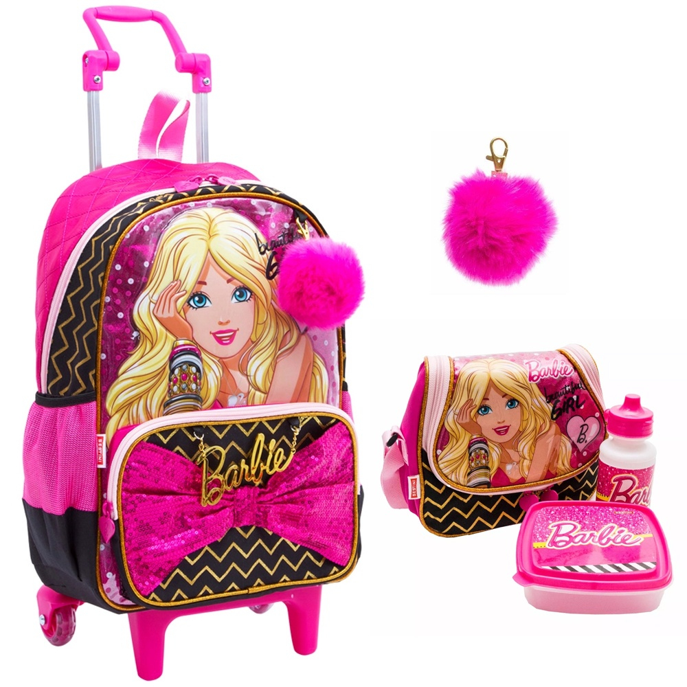 Kit Mochila Barbie Girl Tamanho Grande Original Sestini em Promoção na  Americanas