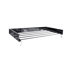 Varal Mágico Preto 7 Varetas Em Alumínio 120 Cm Retrátil Menor preço em Varal Mágico Preto 7 Varetas Em Alumínio 120 Cm Retrátil