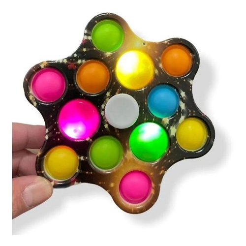 Fidget Toy Jogo Pop It Gigante Octogono Arco Iris - Yes Toys