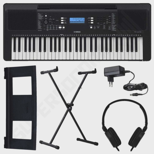 Yamaha Teclado Arranjador PSR-E373 (61 Teclas Sensitivas/Fonte