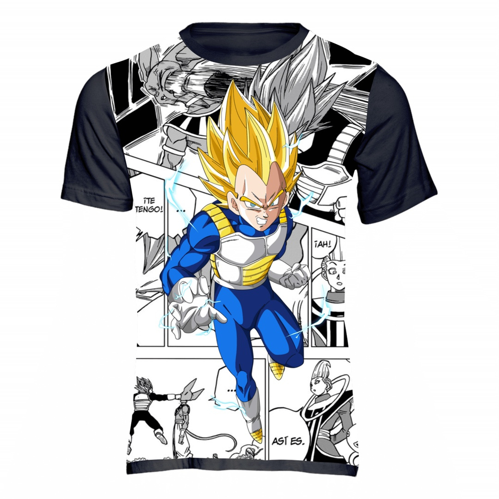 Camiseta Vegeta Guerreiros Z dbz Anime Mangá Desenho 1019 no Shoptime