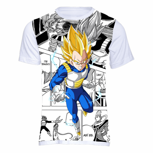 Camiseta Vegeta dbz Anime Mangá Desenho 1039 em Promoção na Americanas