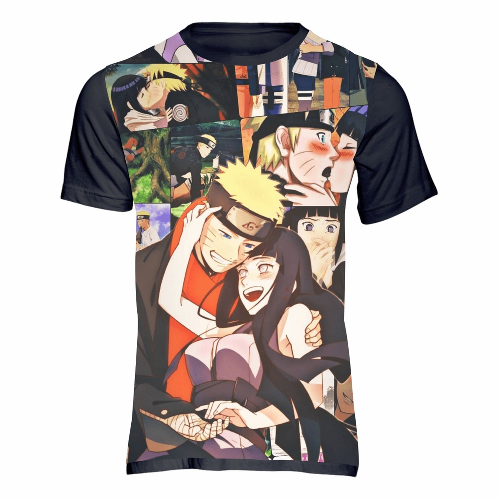 Camiseta Naruto e Hinata Anime Mangá Desenho 1018 em Promoção na Americanas