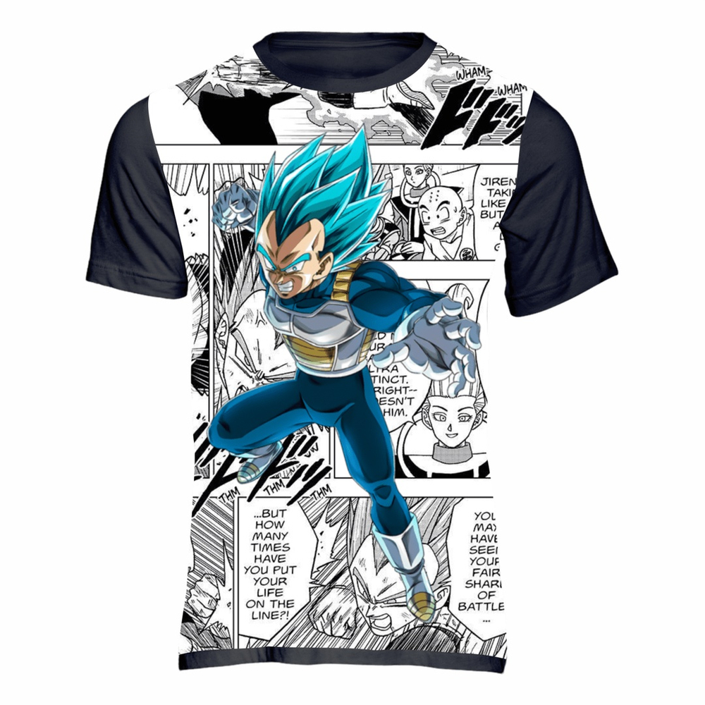 Camiseta Vegeta dbz Anime Mangá Desenho 1039 em Promoção na Americanas