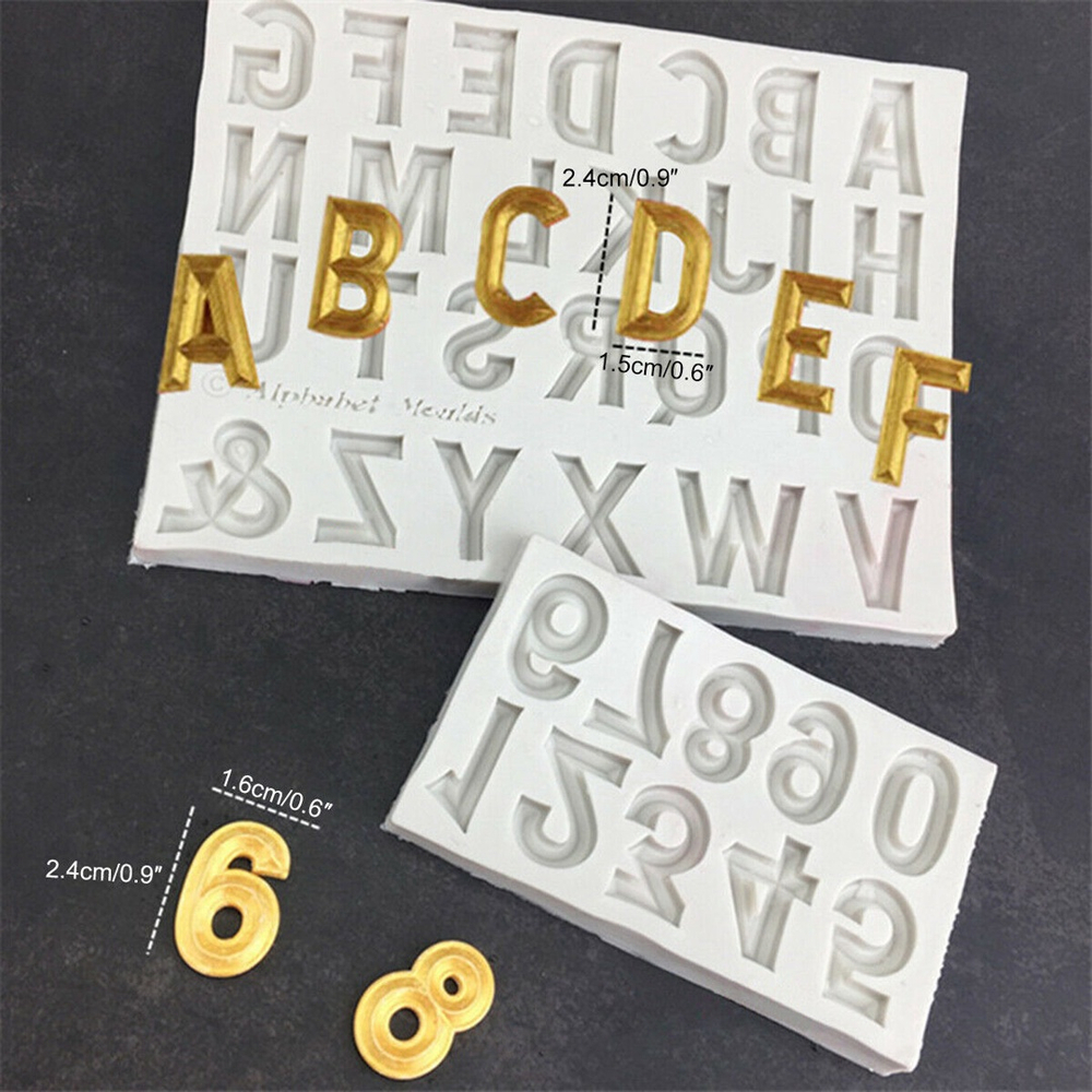 Kit Molde De Silicone Alfabeto Maiusculo E Numeros No Shoptime