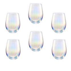 Jogo 6 Copos Ball Furta Cor Transparente Vidro Rainbow 580ml Menor preço em Jogo 6 Copos Ball Furta Cor Transparente Vidro Rainbow 580ml