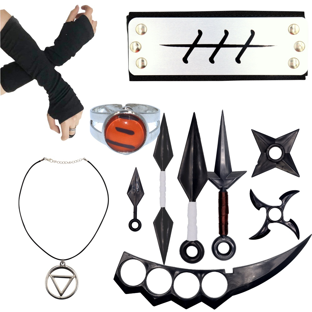 Kit 10 Colar Naruto Símbolo Akatsuki Atacado Ajustáveis