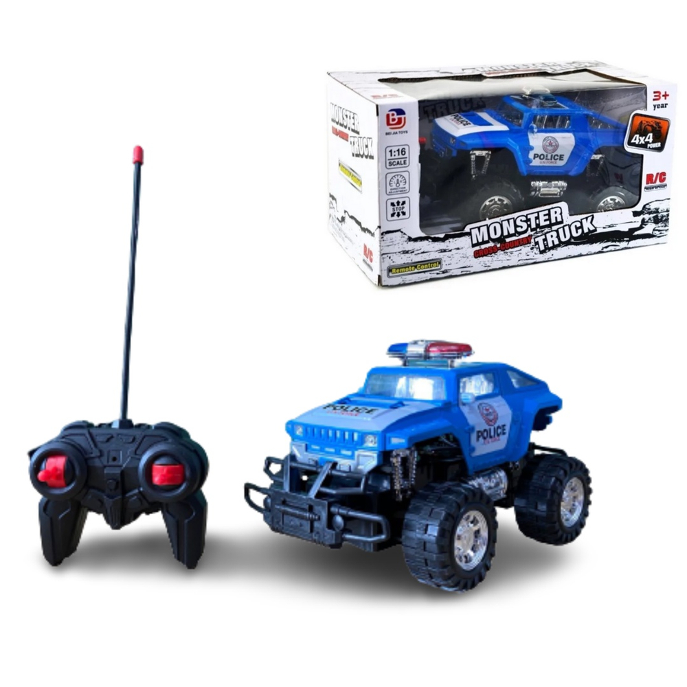 Carrinho de Controle Remoto Grande 4x4 RC Monster Truck Off-Road