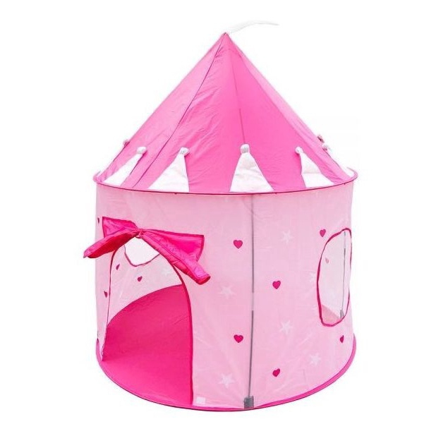 Princesa Castelo Barraca Com Brilho Na Escuridão Estrelas , Dobrável Pop-Up  Rosa Barraca Para Crianças Interior & Exterior Jogar , Portátil Carregar  Sacola Incluído , Ótimo Natal Presente Para Crianças , Rosa