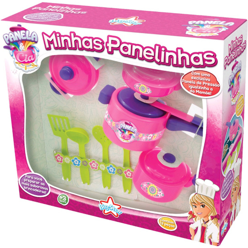 Panelinha comidinha de brinquedo jogo completo SAMBA TOYS no Shoptime