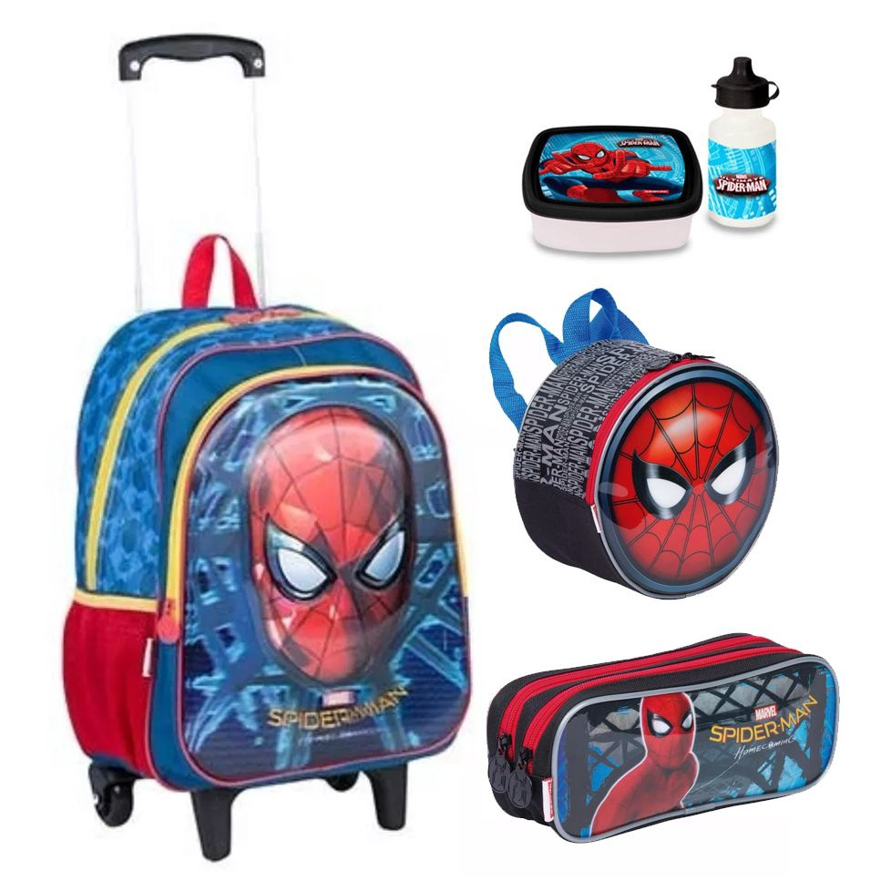 Mochila Escolar Juvenil Spider Man Desenho Herói Criança em Promoção na  Americanas