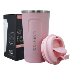Copo Térmico Parede Dupla Em Aço Inox Coffee Rosa 510ml é boa?