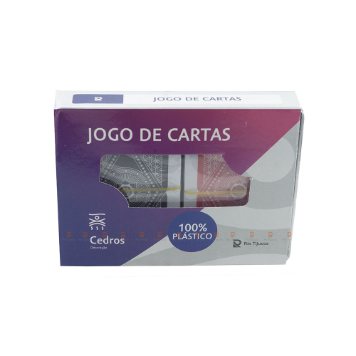 Baralho Duplo 100% Plástico 108 Cartas Prova D'Água Resistente